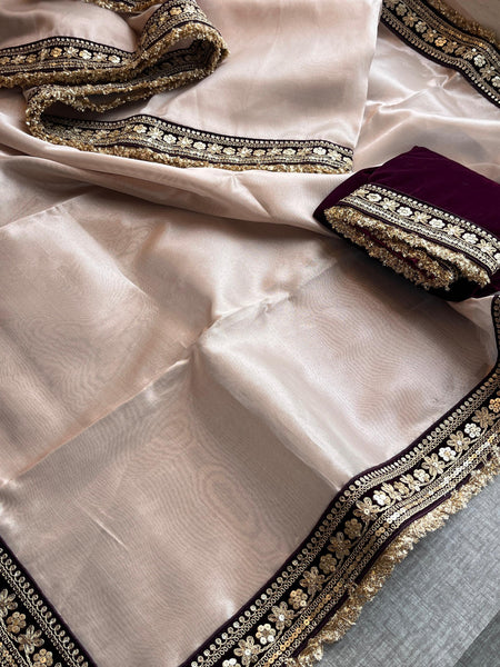 Pure Tissue Handloom Silk Saree with Elegant Border Concept Design