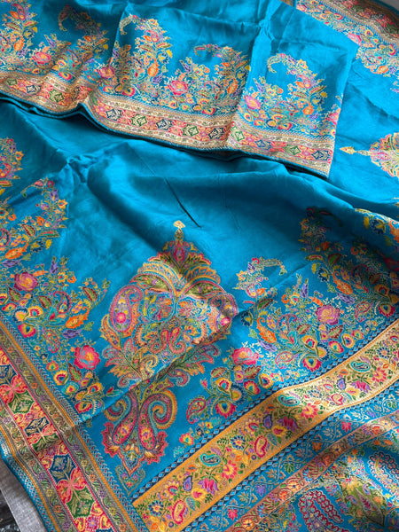 Pure Munga Silk Banarasi Saree with Traditional Meena Weaving
