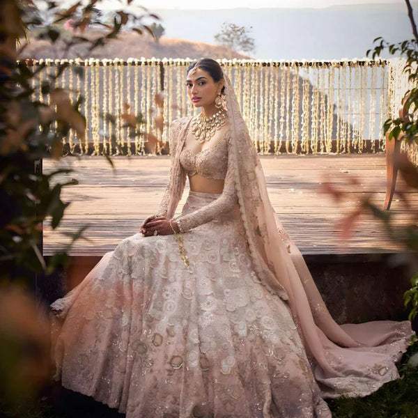 Athiya Shetty : The Celebrity bride’s wedding attire consisted of a beautiful array of lehengas, sarees, and stylish pantsuits