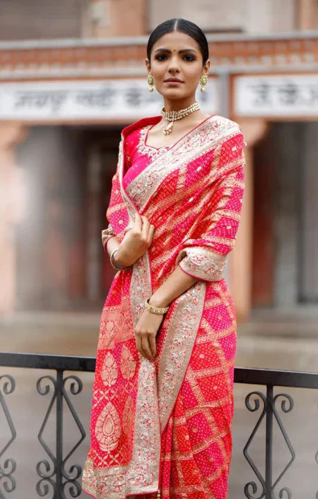 Bandhani Sarees