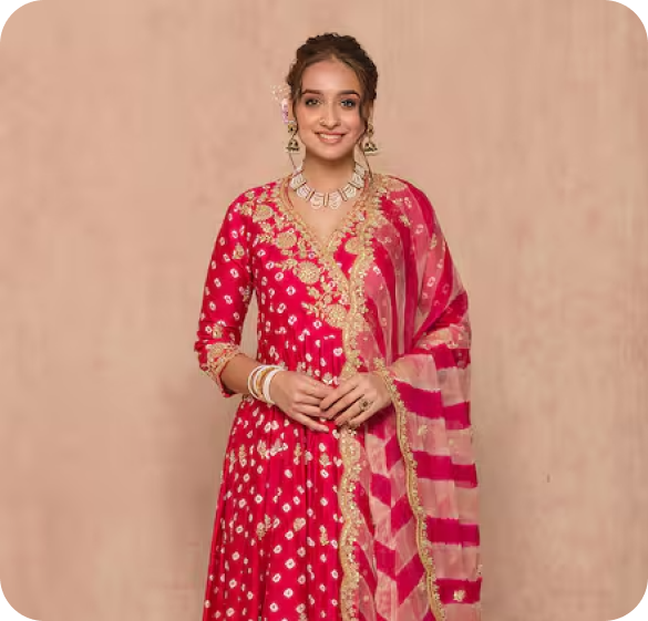 Bandhani Suit Set