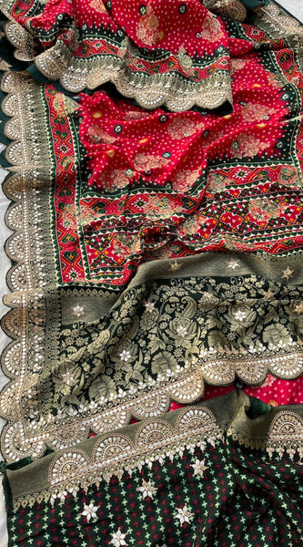 Pure Munga Silk Banarasi Weaving Saree