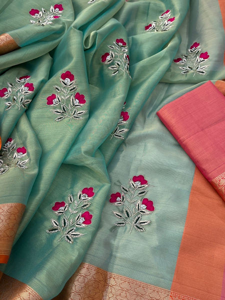 Pure Tissue Silk Banarasi Weaving Saree