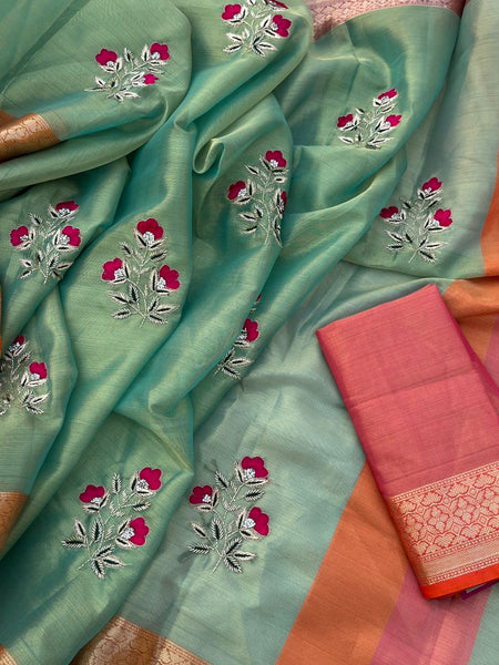 Pure Tissue Silk Banarasi Weaving Saree