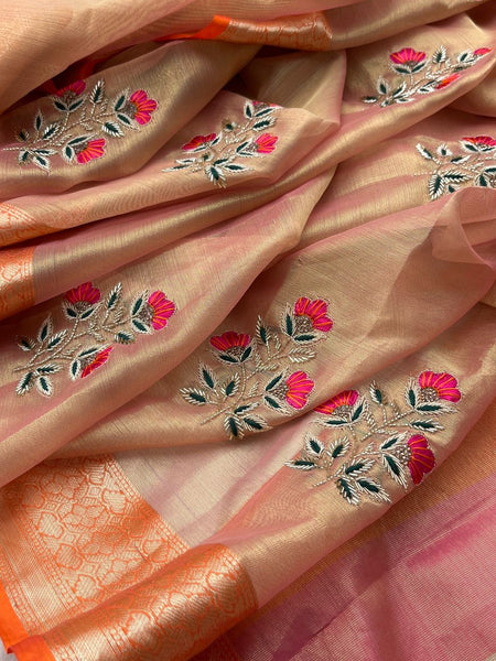 Pure Tissue Silk Banarasi Weaving Saree