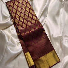 Authentic Pure Kanjivaram Handloom Bridal Silk Sarees with Pure Zari