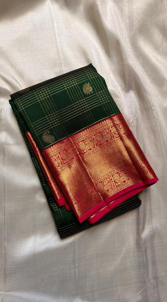 Pure Kanjivaram handloom Bridal silk sarees