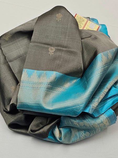 Pure handloom double warp kanchi silks