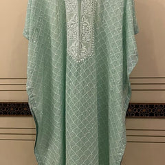 Pure Mulmul Kurta Set with Jaali Motifs for Chic Daywear