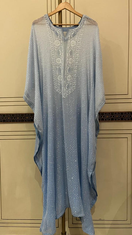 Pure Mulmul Kurta Set with Jaali Motifs for Chic Daywear