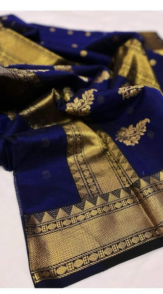 Chanderi handloom masrize silk saree all over ghani butti