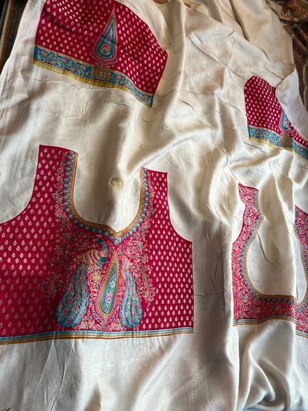 Elegant Meena Banarasi Munga Tussar Silk Saree