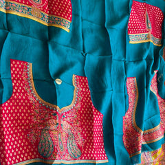 Pure Munga Tussar Silk Saree with Meena Banarasi Weaving