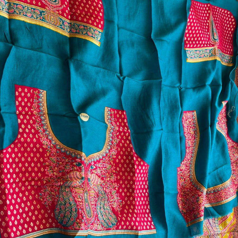 Pure Munga Tussar Silk Saree with Meena Banarasi Weaving