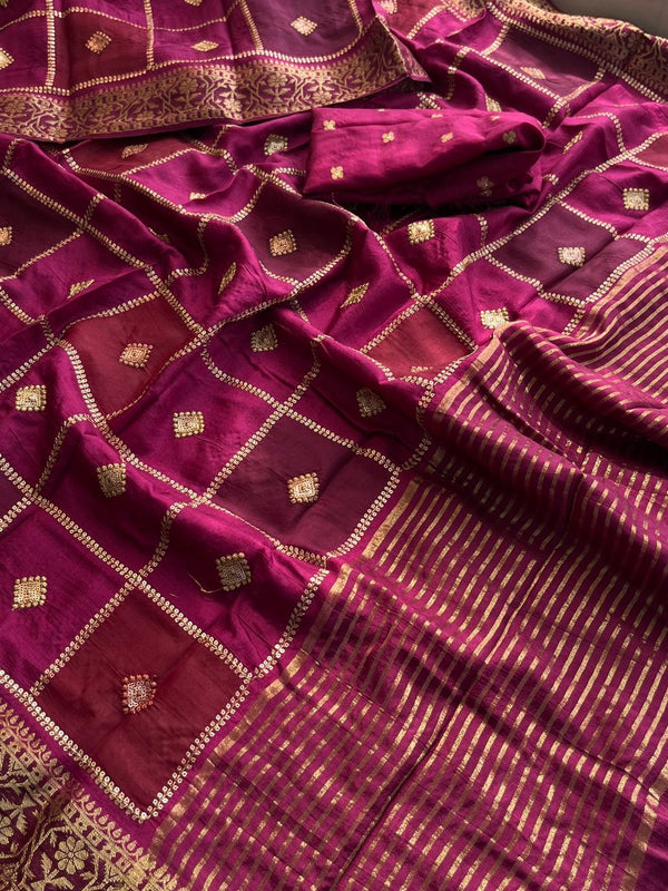 Pure Munga Silk Saree with Banarasi Weaving