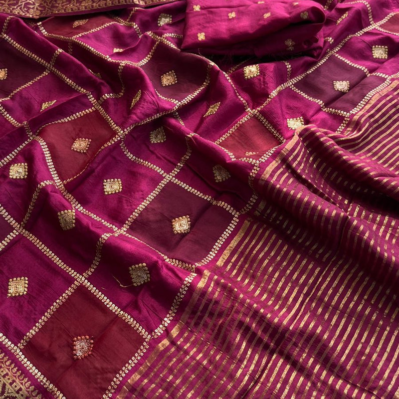 Pure Munga Silk Saree with Banarasi Weaving