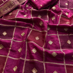 Pure Munga Silk Saree with Banarasi Weaving