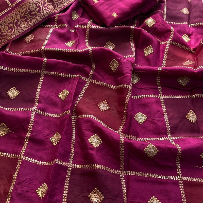 Pure Munga Silk Saree with Banarasi Weaving