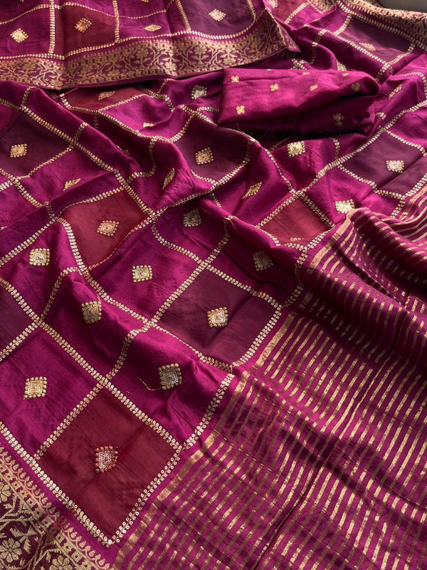Pure Munga Silk Saree with Banarasi Weaving