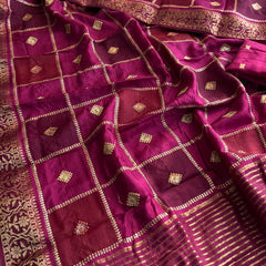 Pure Munga Silk Saree with Banarasi Weaving