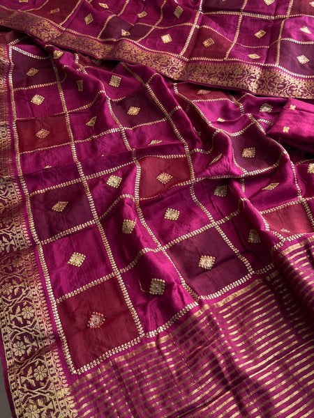 Pure Munga Silk Saree with Banarasi Weaving