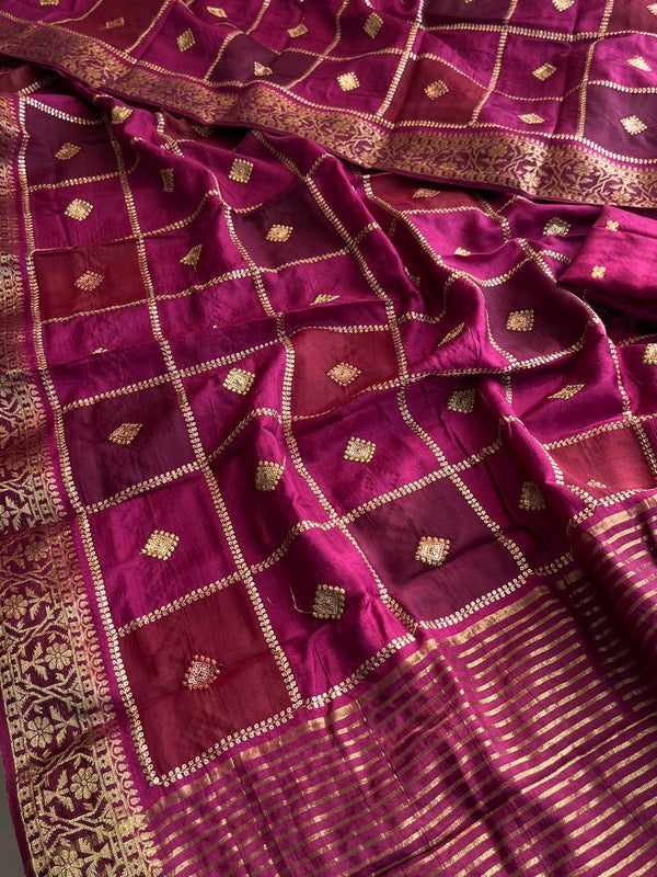 Pure Munga Silk Saree with Banarasi Weaving