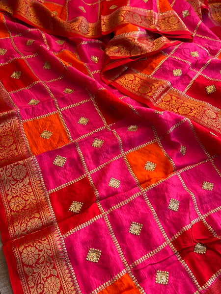 Pure Munga Silk Saree with Banarasi Weaving