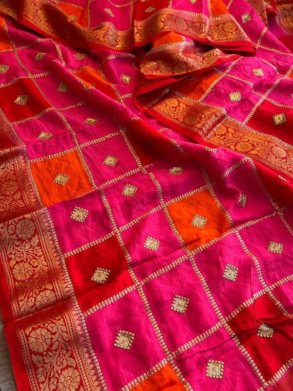 Pure Munga Silk Saree with Banarasi Weaving