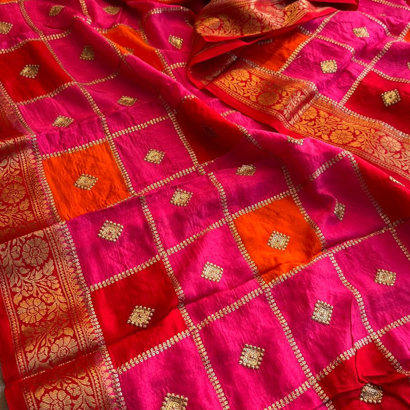 Pure Munga Silk Saree with Banarasi Weaving