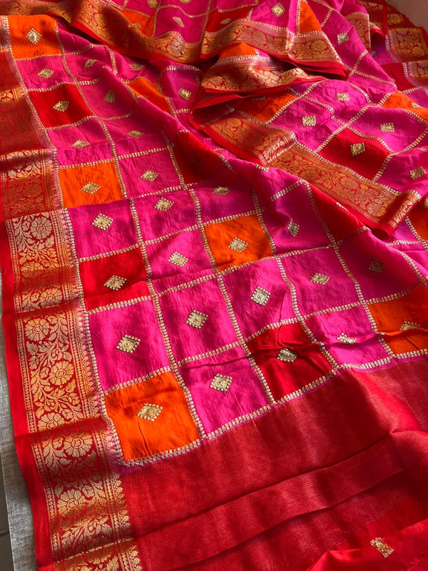 Pure Munga Silk Saree with Banarasi Weaving