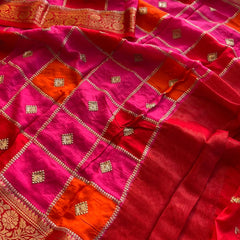 Pure Munga Silk Saree with Banarasi Weaving