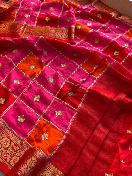 Pure Munga Silk Saree with Banarasi Weaving