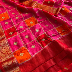 Pure Munga Silk Saree with Banarasi Weaving