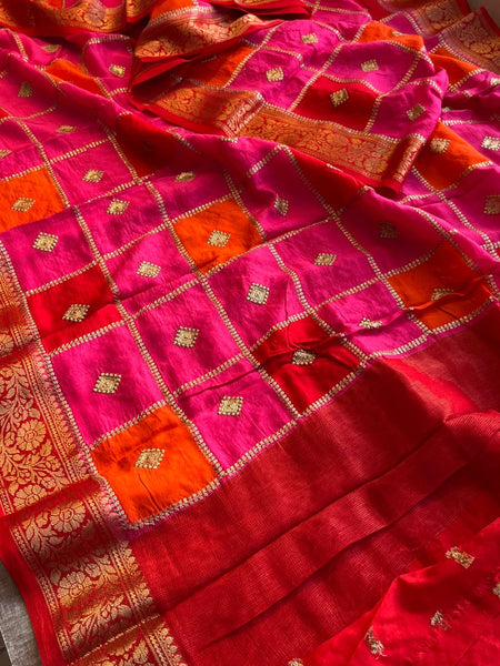 Pure Munga Silk Saree with Banarasi Weaving