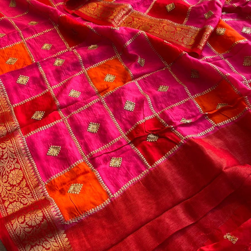 Pure Munga Silk Saree with Banarasi Weaving