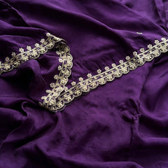 Pure Munga Silk Saree with Zardozi, Sequins, Pearl & Kasab Embellishments