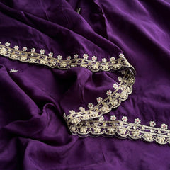 Pure Munga Silk Saree with Zardozi, Sequins, Pearl & Kasab Embellishments