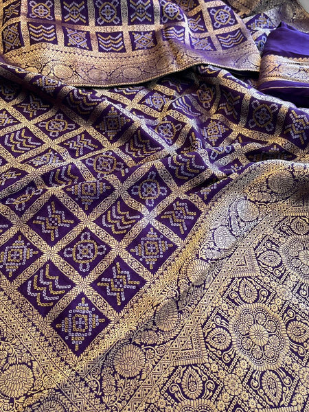 Pure Munga Silk Saree with Meena Banarasi Weaving