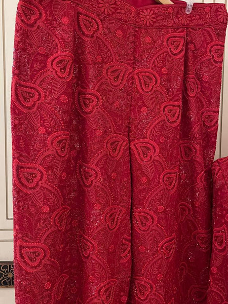 Surrkkh Laal Ek-Taar Blazer Set – Premium Wedding Wear