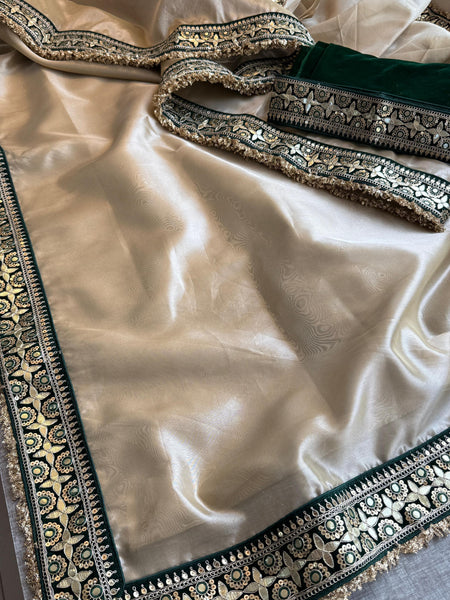 Pure Tissue Handloom Silk Saree with Elegant Border Concept Design