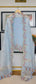 Pure Organza Silk Chikankari Embroidered Suit with Dupatta & Cotton Bottom