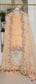 Pure Organza Silk Chikankari Embroidered Suit with Dupatta & Cotton Bottom