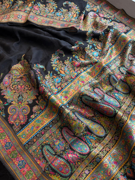 Pure Munga Silk Banarasi Saree with Traditional Meena Weaving