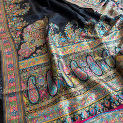 Pure Munga Silk Banarasi Saree with Traditional Meena Weaving