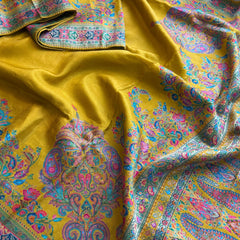 Pure Munga Silk Banarasi Saree with Traditional Meena Weaving