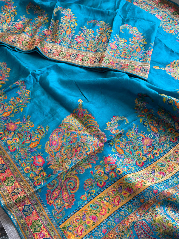 Pure Munga Silk Banarasi Saree with Traditional Meena Weaving