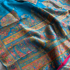 Pure Munga Silk Banarasi Saree with Traditional Meena Weaving