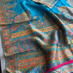 Pure Munga Silk Banarasi Saree with Traditional Meena Weaving