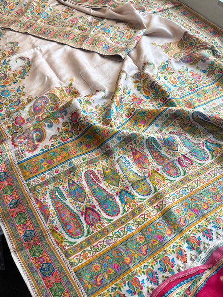 Pure Munga Silk Banarasi Saree with Traditional Meena Weaving