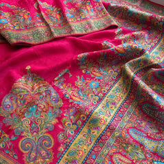 Pure Munga Silk Banarasi Saree with Traditional Meena Weaving
